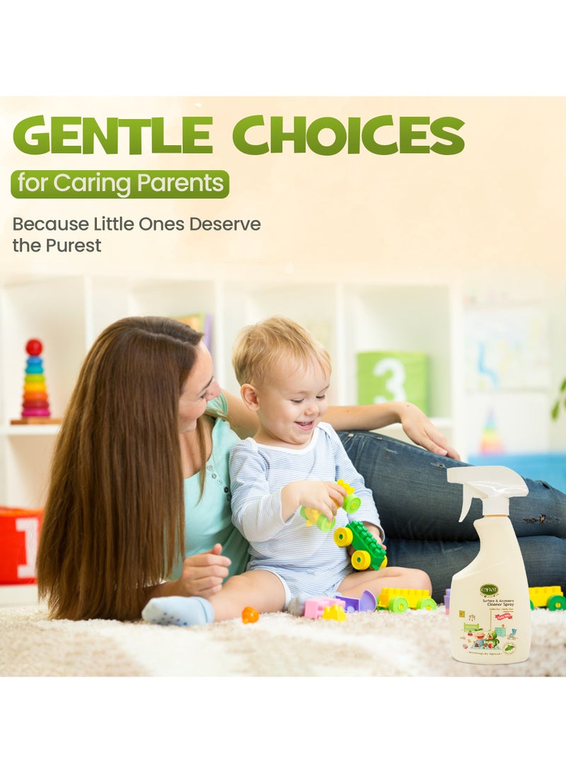 ENFANT Surface & Accessory Cleaner Spray Multi Surface Cleaner Spray 500ML For Toys, Nursery, High Chairs, Mats, Cribs, Windows And More Healthy Care, Healthy Clean With Your Smart Selection Of 100% Essential Oil Blends From Rosemary And Tea Tree Include Certificated Organic - Image 5